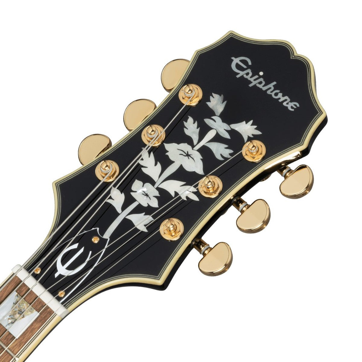 Epiphone Guitarra Electrica Epiphone Broadway Incl. Gig Bag Vintage Sunburst headstock | Armonía Musical México