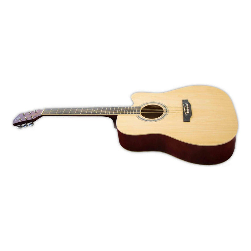 Guitarra Acústica Symphonic Ed11 N 41 Natural Premium Material Del Diapasón Palisandro Orientación De La Mano Diestro