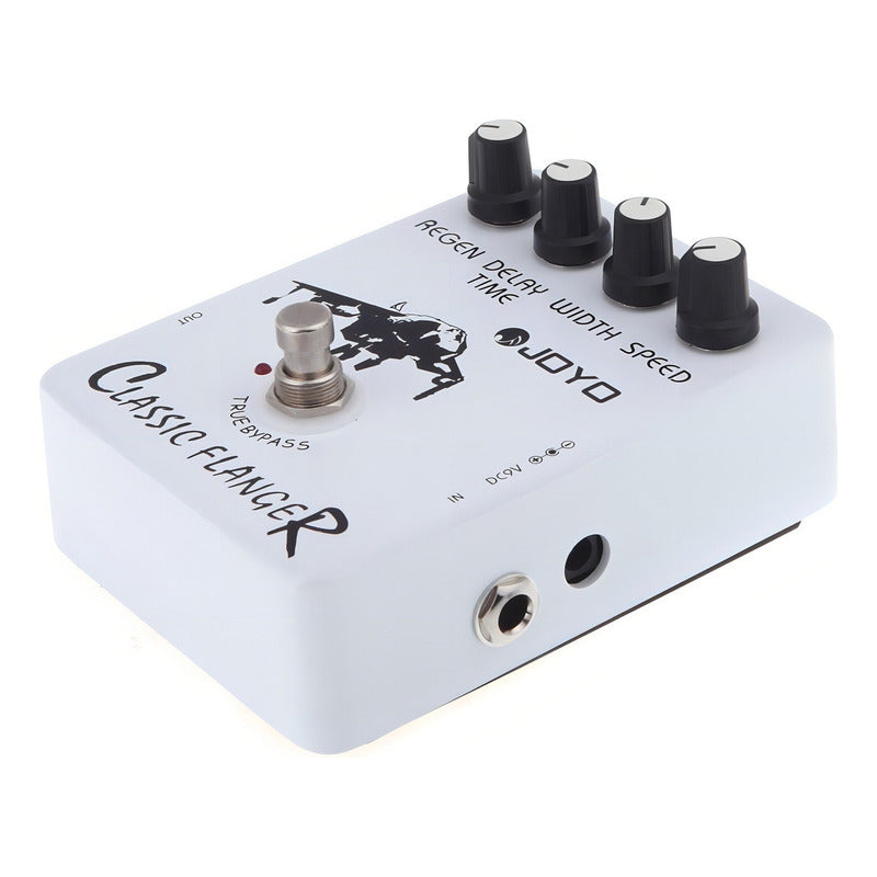 Pedal De Efecto Joyo Vintage Classic Flanger Jf-07 Blanco