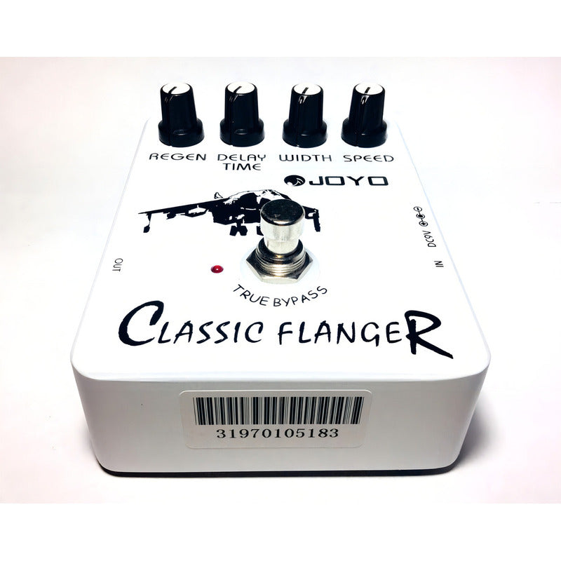 Pedal De Efecto Joyo Vintage Classic Flanger Jf-07 Blanco