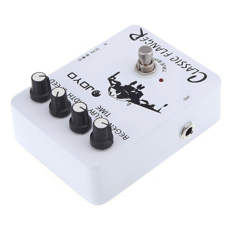 Pedal De Efecto Joyo Vintage Classic Flanger Jf-07 Blanco