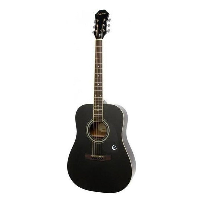 Guitarra Acústica EpiPhone Dr-100 Para Diestros Ebony Rosewood Brillante