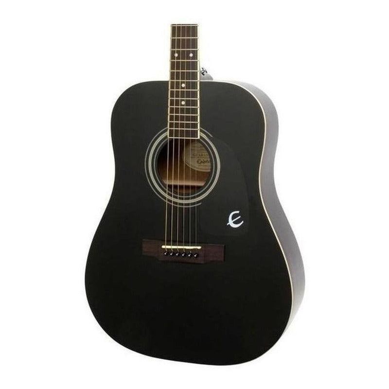 Guitarra Acústica EpiPhone Dr-100 Para Diestros Ebony Rosewood Brillante