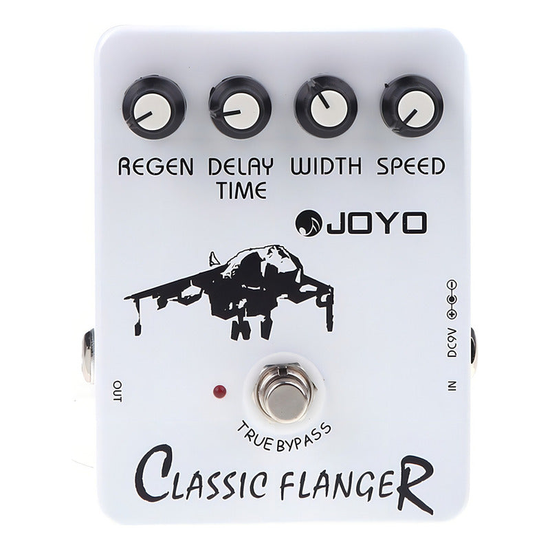 Pedal De Efecto Joyo Vintage Classic Flanger Jf-07 Blanco