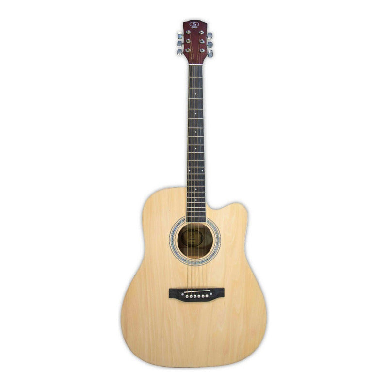 Guitarra Acústica Symphonic Ed11 N 41 Natural Premium Material Del Diapasón Palisandro Orientación De La Mano Diestro