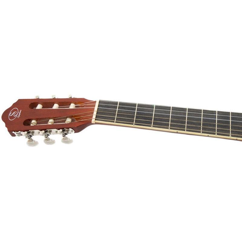 Guitarra Acústica Symphonic Ec3900n Con Cuerdas De Nylon Color Natural Material Del Diapasón Palisandro