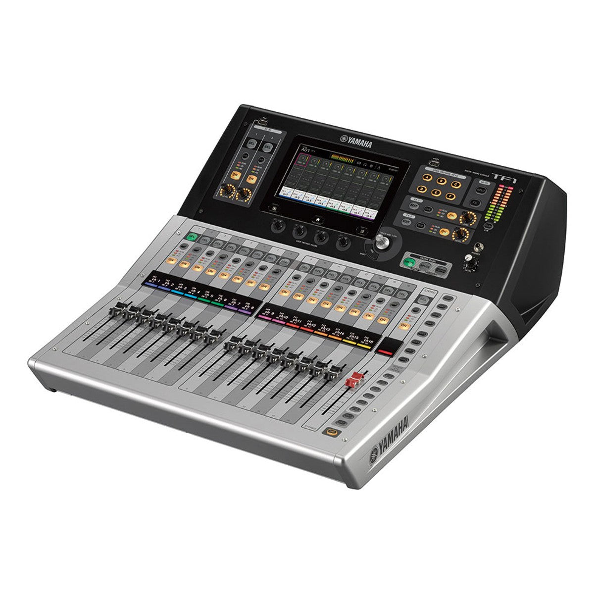 Consola digital Yamaha TF1 vista angular izquierda | Armonía Musical México