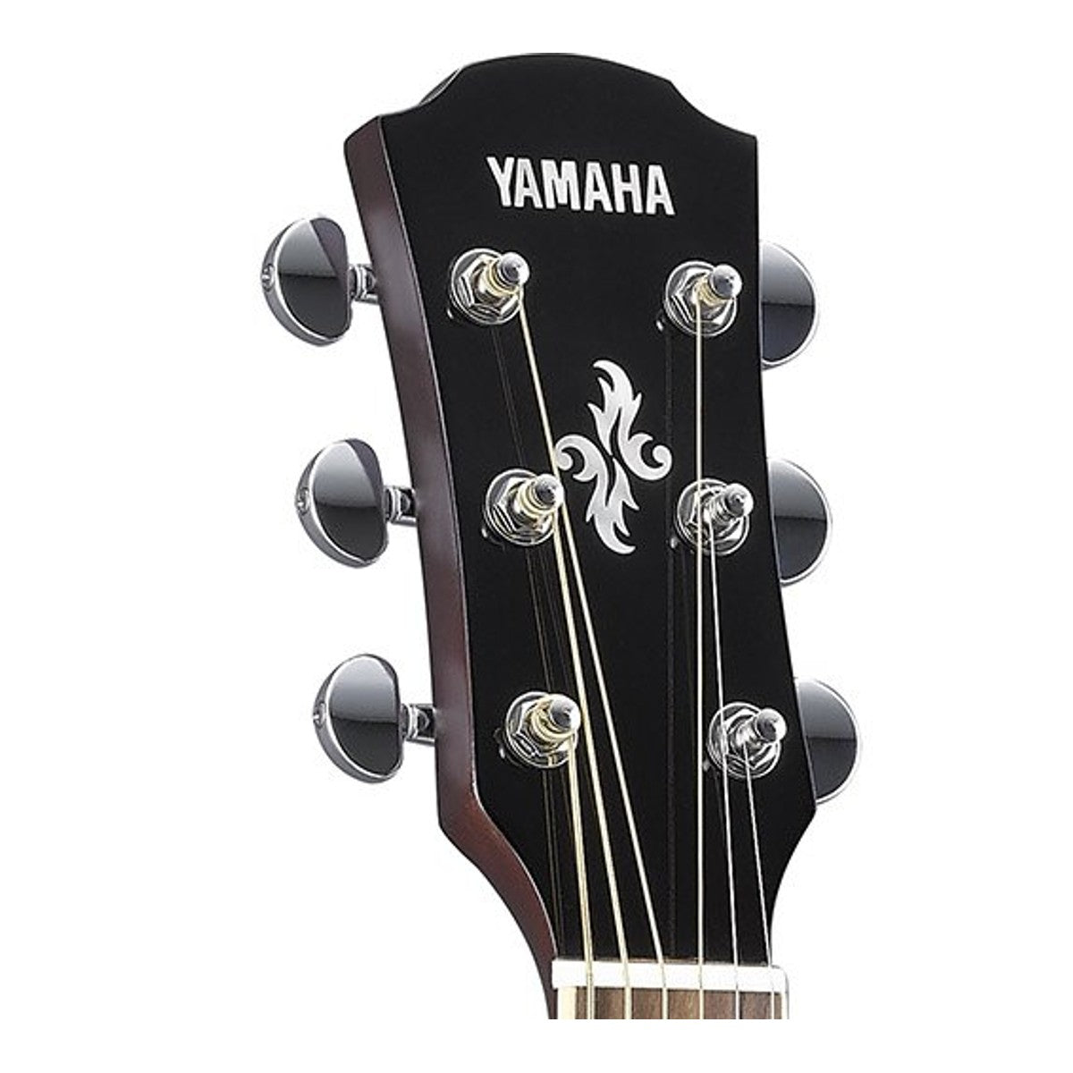 Guitarra Yamaha APX600FM tobacco brown detalle clavijero | Armonía Musical México