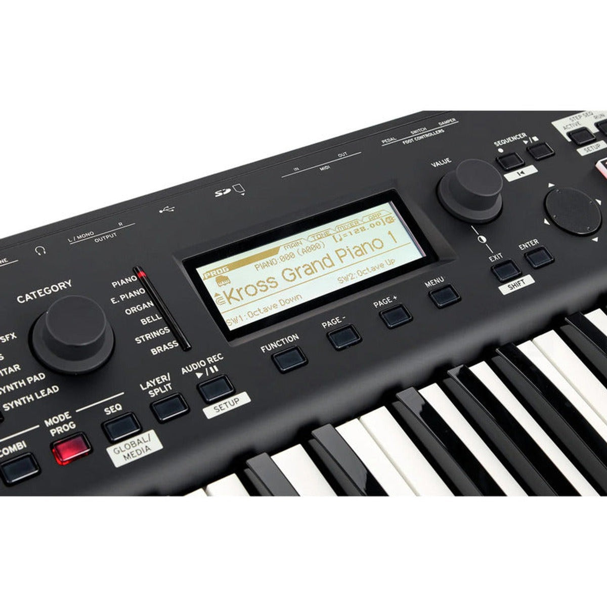Teclado Workstation Korg Kross2-61 Negro 61 Teclas Midi Controlador vista 4 | Armonía Musical México
