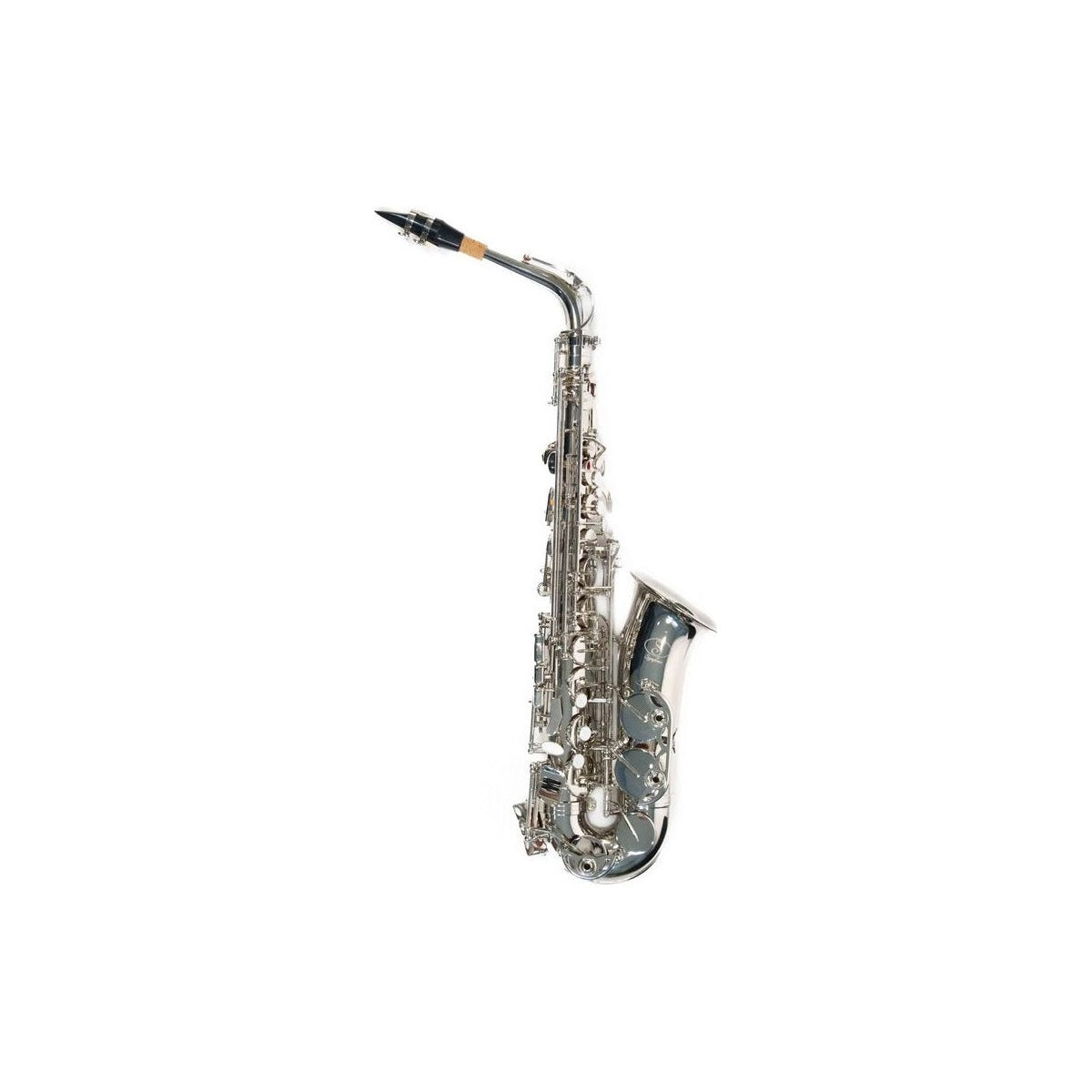 Symphonic Saxofon Alto Symphonic As-200n Niquelado con estuche. vista 4 – Saxofones | Armonía Musical México
