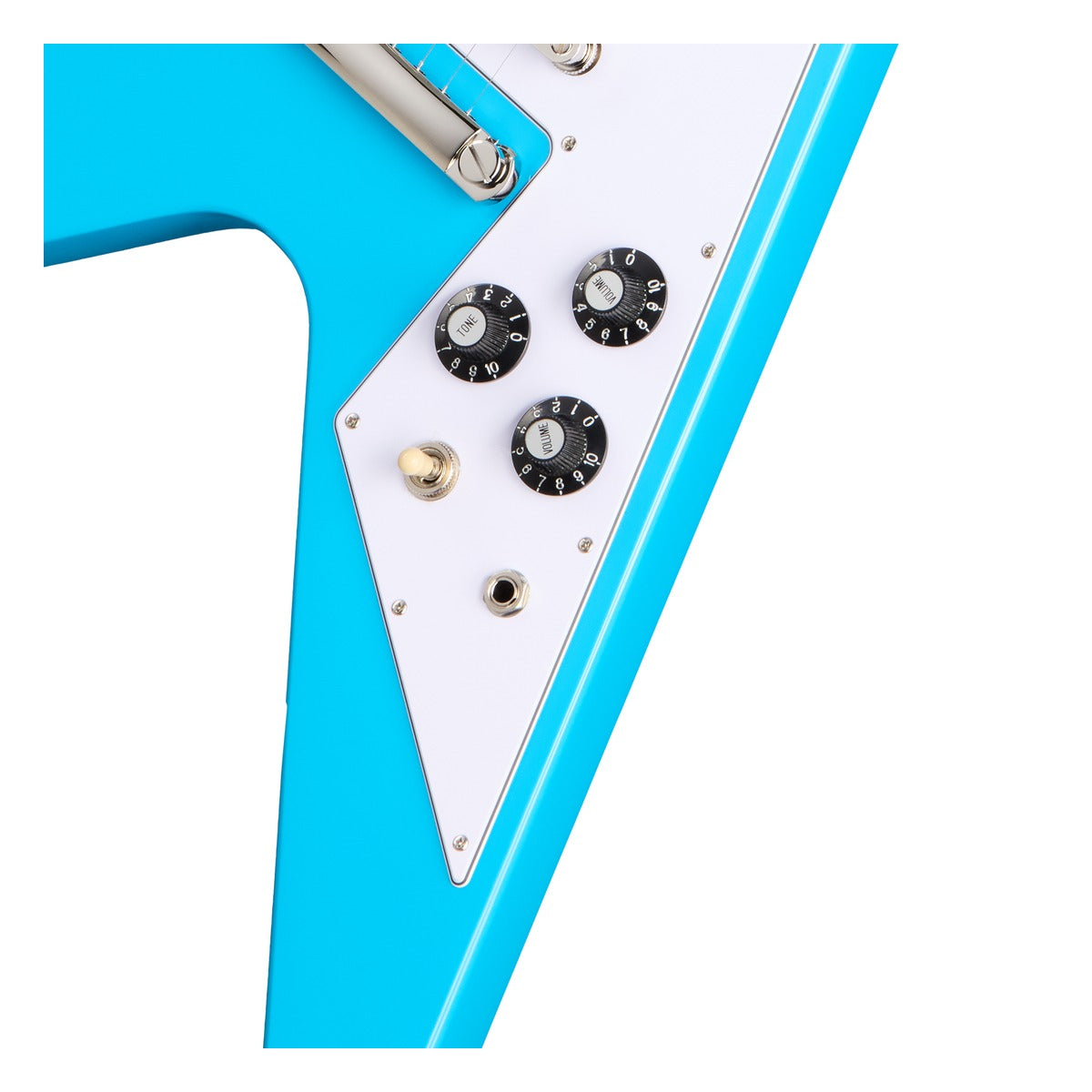 Epiphone Guitarra Electrica Epiphone EIFV7MBNH1 Flying V 70s vista 8 – Guitarras Eléctricas | Armonía Musical México