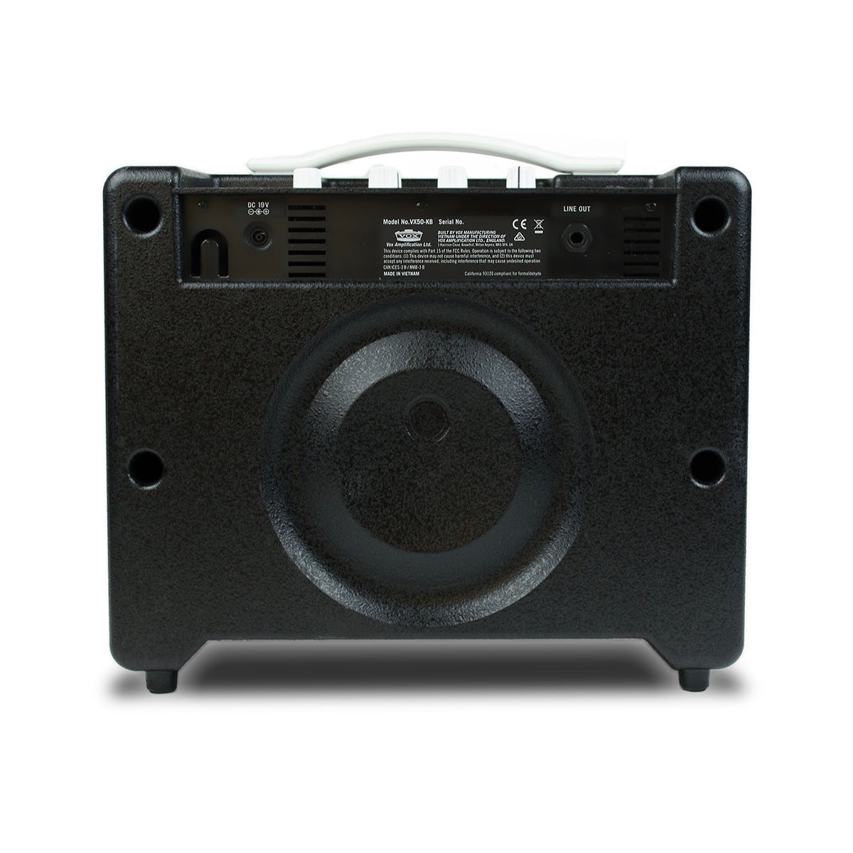 VOX Amplificador Vox VX50 KB Para Teclado Y Micrófono 50W detalle controles – Bocinas y Audio | Armonía Musical México
