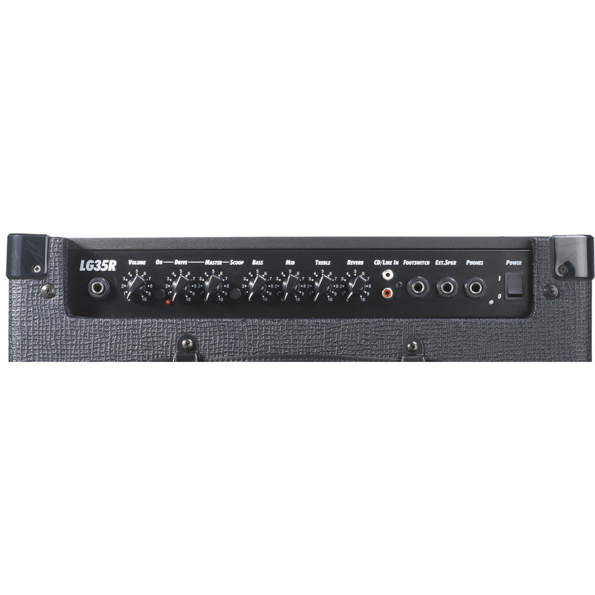 Laney LG35R detalle del panel – amplificador de guitarra | Armonía Musical México