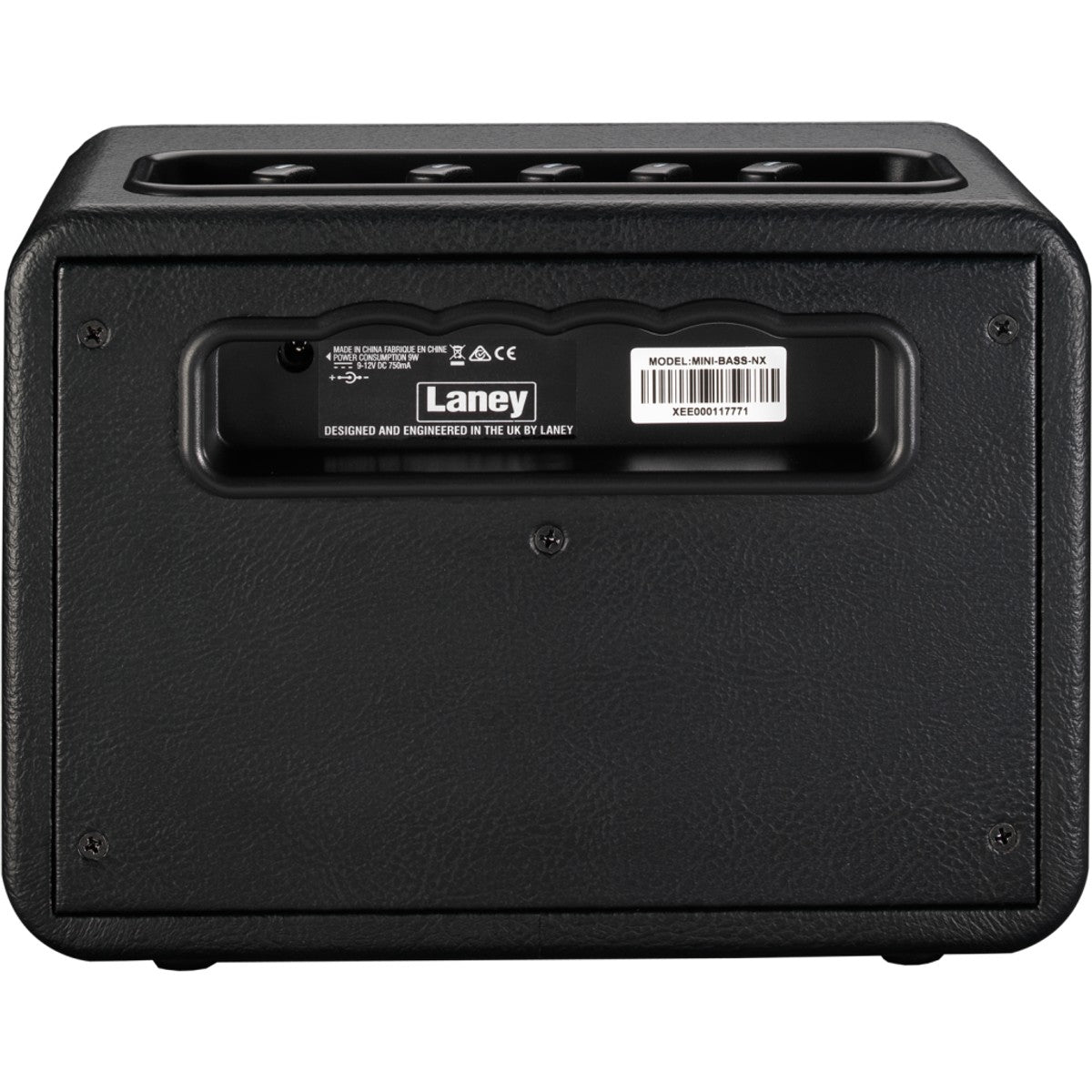 Laney MINI-BASS-NX vista inferior – amplificador de bajo | Armonía Musical México