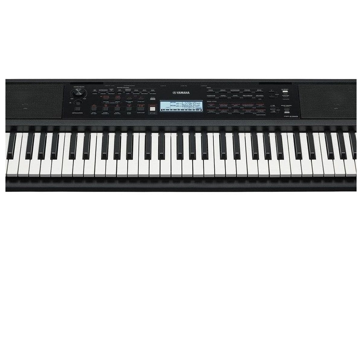 Teclado Educativo Yamaha PSR-E383 61 Teclas con Adaptador PA130B detalle | Armonía Musical México