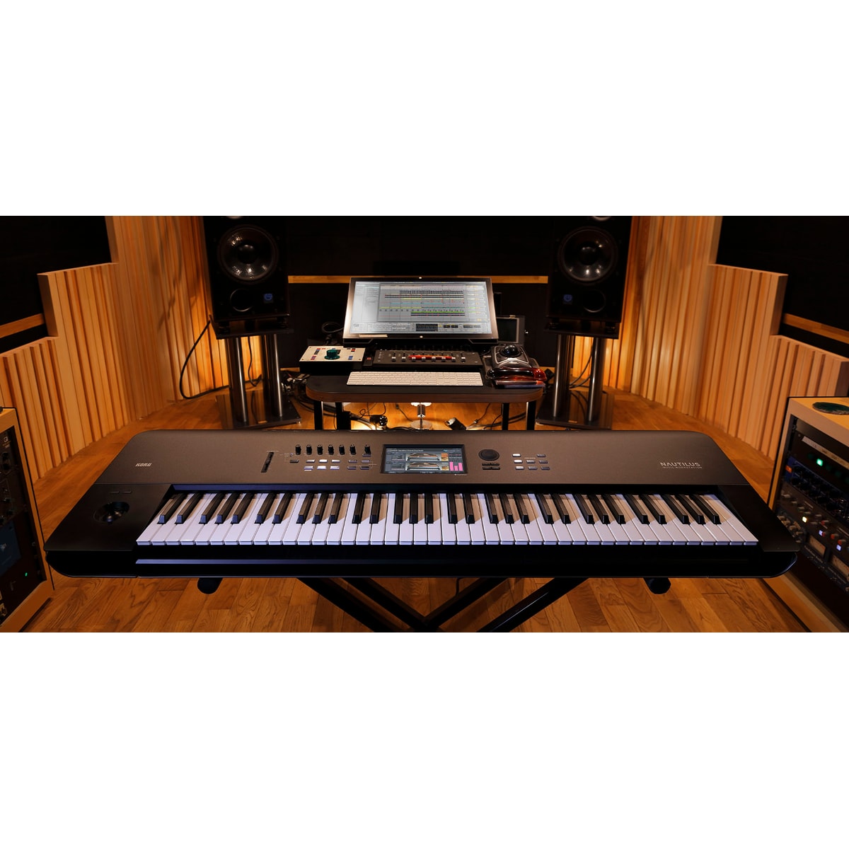Korg NAUTILUS 73 detalle panel | Armonía Musical México