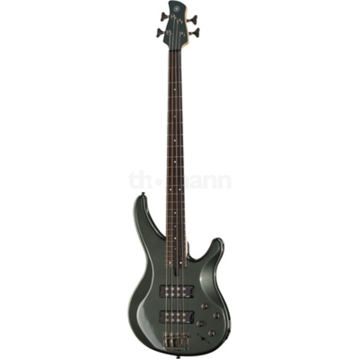 Bajo eléctrico Yamaha TRBX304 4 cuerdas activo detalle electrónica activa YEQ | Armonía Musical México