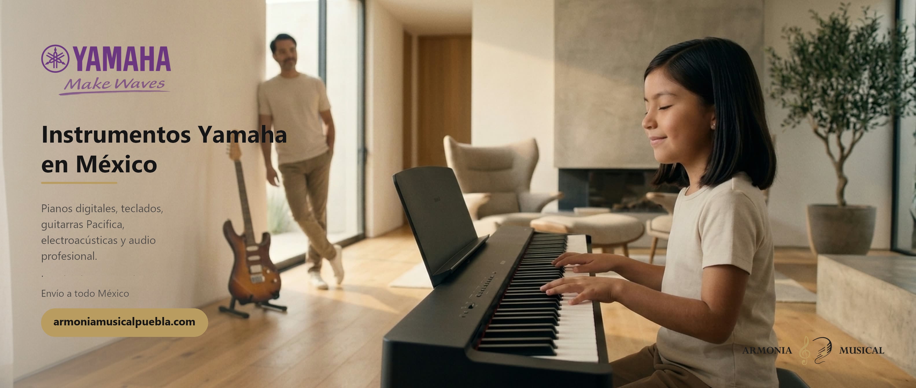 Yamaha P-45, Pacifica y teclados — distribuidor autorizado México | Armonía Musical