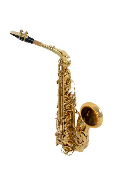 Saxofon Alto Symphonic As-200gl Bb Color Dorado con estuche.