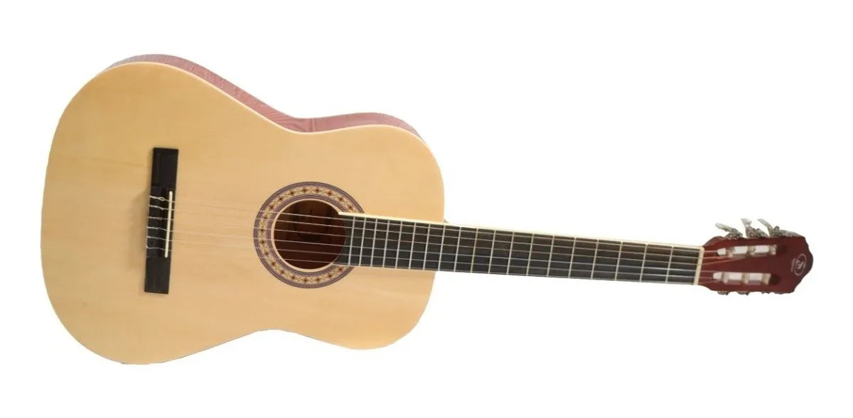 Volver Guitarra Acústica Symphonic Ec3900n Con Cuerdas De Nylon
