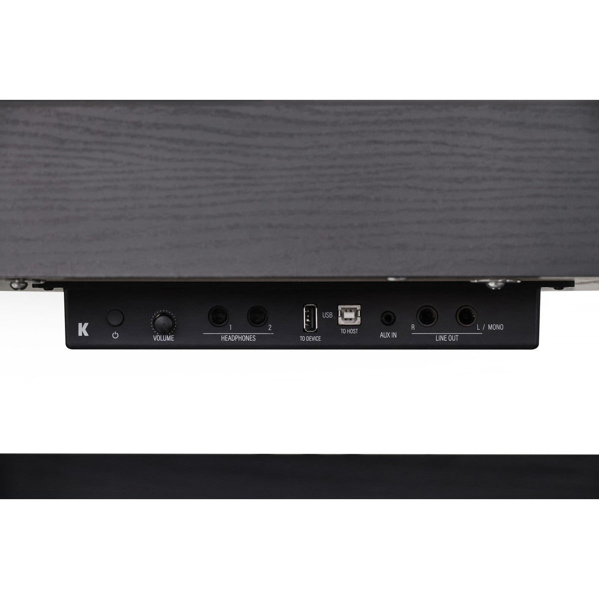 Kurzweil Piano Vertical Digital Kurzweil M215 BK Negro vista frontal | Armonía Musical México