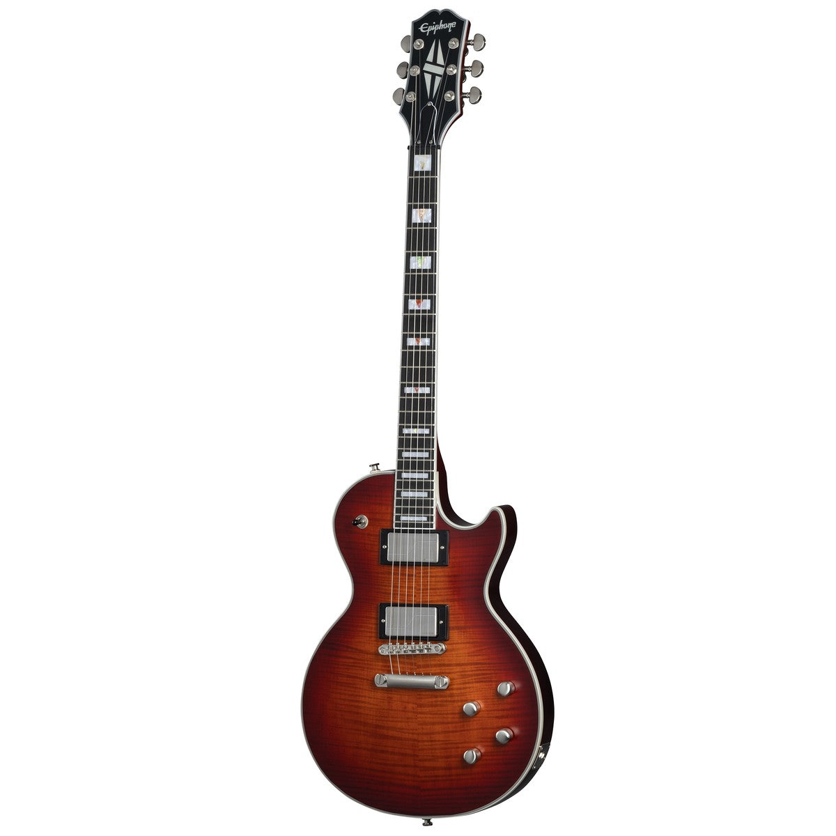 Epiphone Guitarra Electrica Epiphone Les Paul Prophecy Aged Bengal Tiger Burst frontal | Armonía Musical México