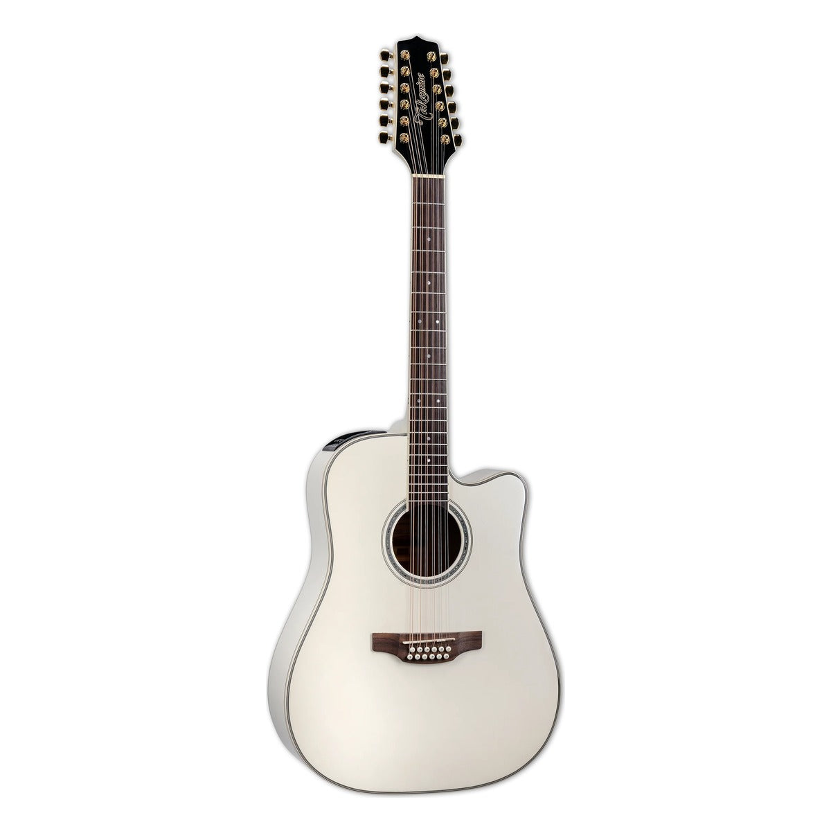 Takamine Guitars Guitarra Docerola Electroacústica Takamine GD37CE-12 PW Pearl White vista 1 | Armonía Musical México