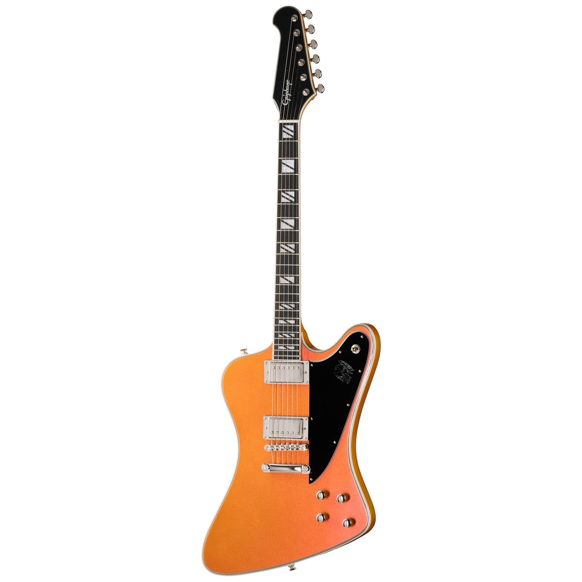 Epiphone Guitarra Electrica Epiphone Inspired by Gibson Futura Firebird Custom en acabado Firestorm Shift frontal | Armonía M