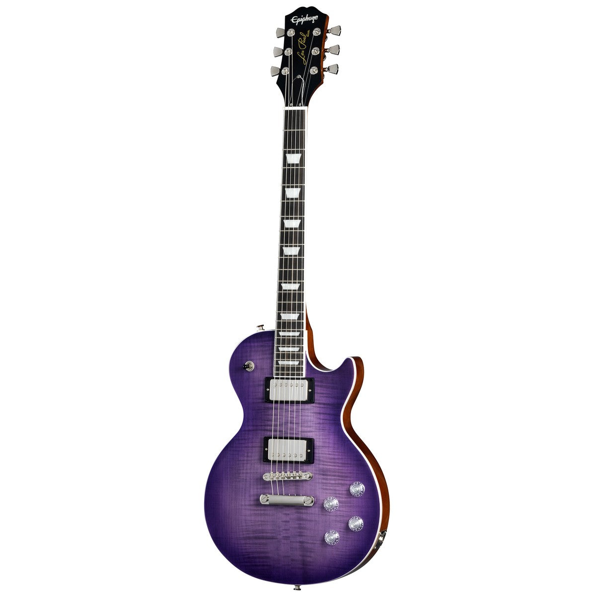 Epiphone Epiphone Guitarra Eléctrica Epiphone Les Paul Modern Figured Purple Burst Incluye Funda vista frontal | Armonía Musi