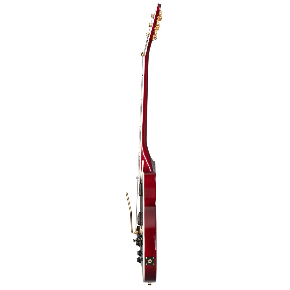 Epiphone Epiphone Guitarra Eléctrica Epiphone Les Paul Custom Axcess Quilt Ruby Incluye Estuche vista lateral | Armonía Music