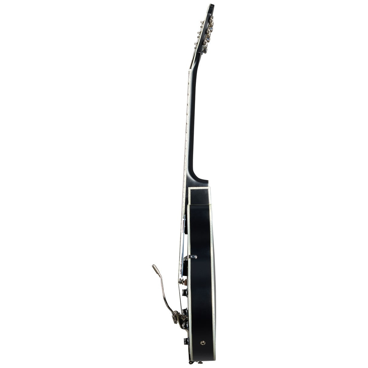 Epiphone Guitarra Electrica Epiphone Emperor Swingster Black Aged Gloss lado | Armonía Musical México
