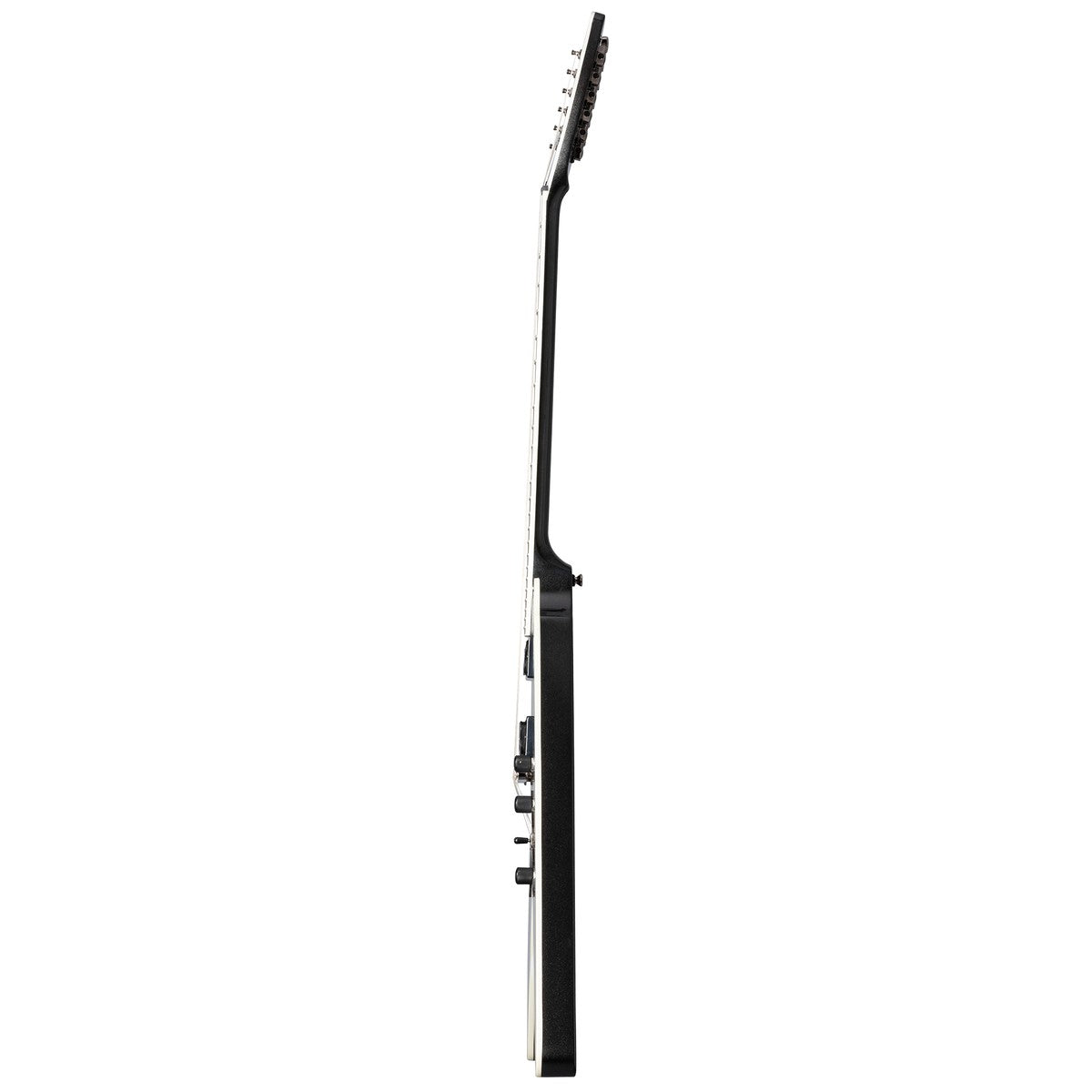 Epiphone Guitarra Electrica Dave Mustaine Flying V Custom Black Metallic lado | Armonía Musical México