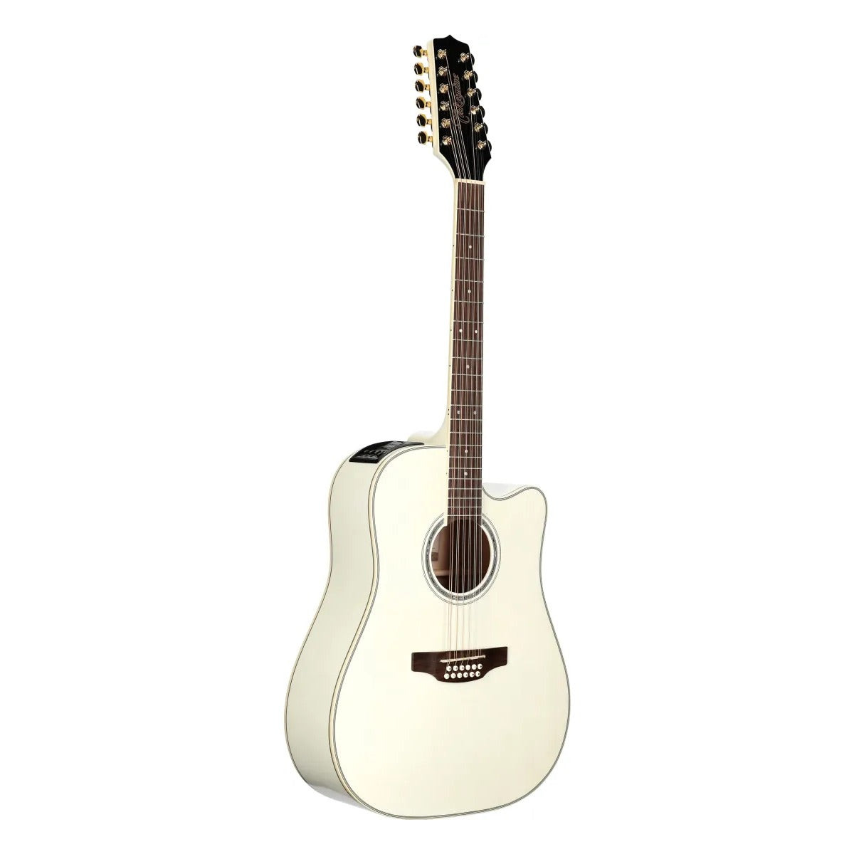 Takamine Guitars Guitarra Docerola Electroacústica Takamine GD37CE-12 PW Pearl White vista 3 | Armonía Musical México