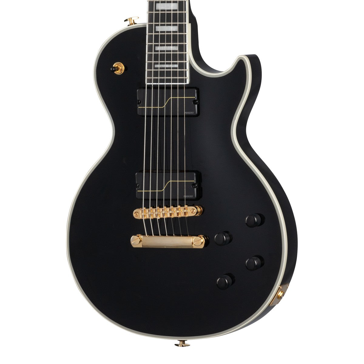 Epiphone Guitarra electrica Epiphone Matt Heafy Origins Custom 7 cuerdas detalle tapa | Armonía Musical México