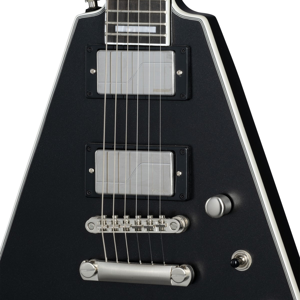 Epiphone Epiphone Guitarra Eléctrica Epiphone Flying V prophecy Negra detalle clavijero | Armonía Musical México