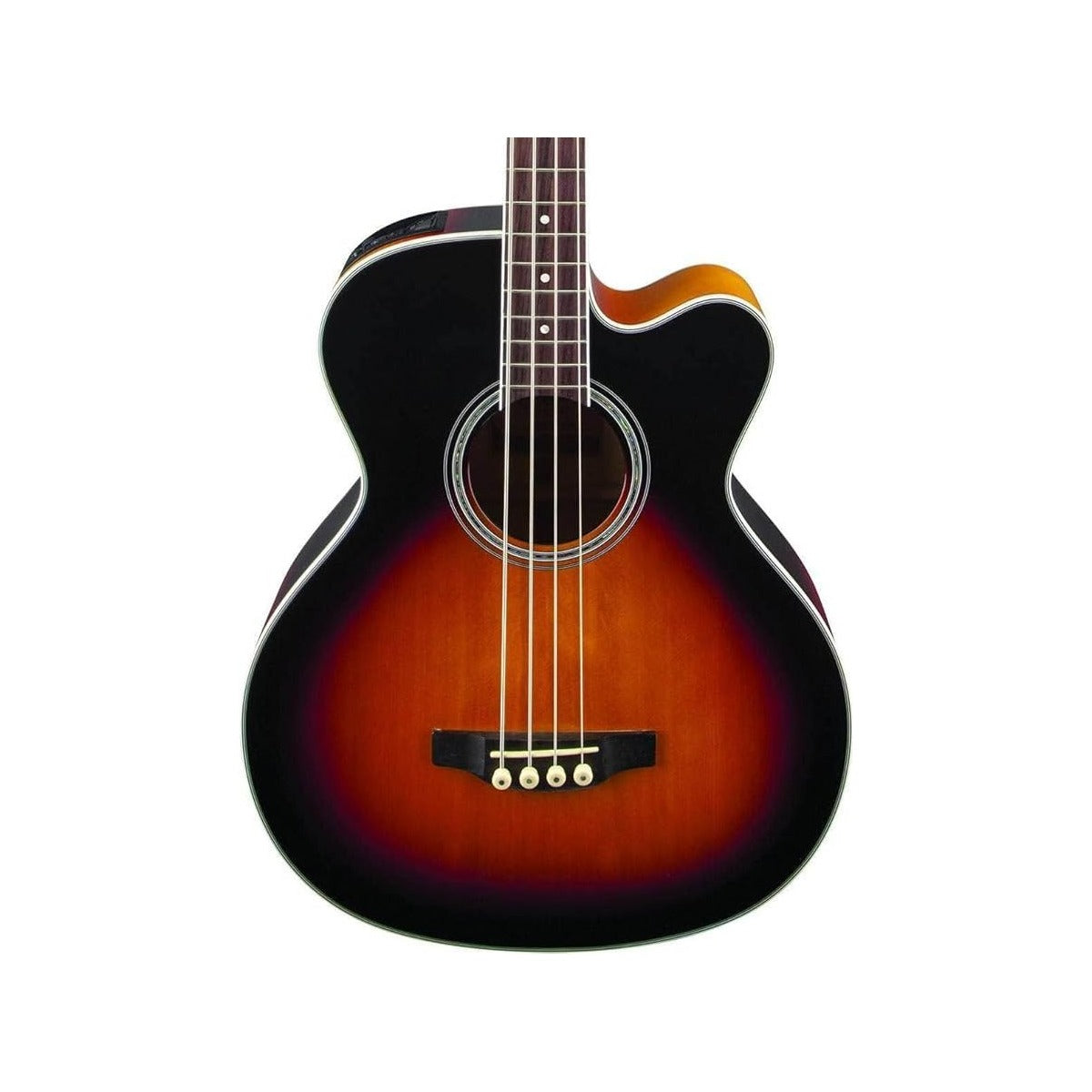 Takamine Guitars Bajo Electroacústico Takamine GB72CE BSB Sunburst vista 4 | Armonía Musical México