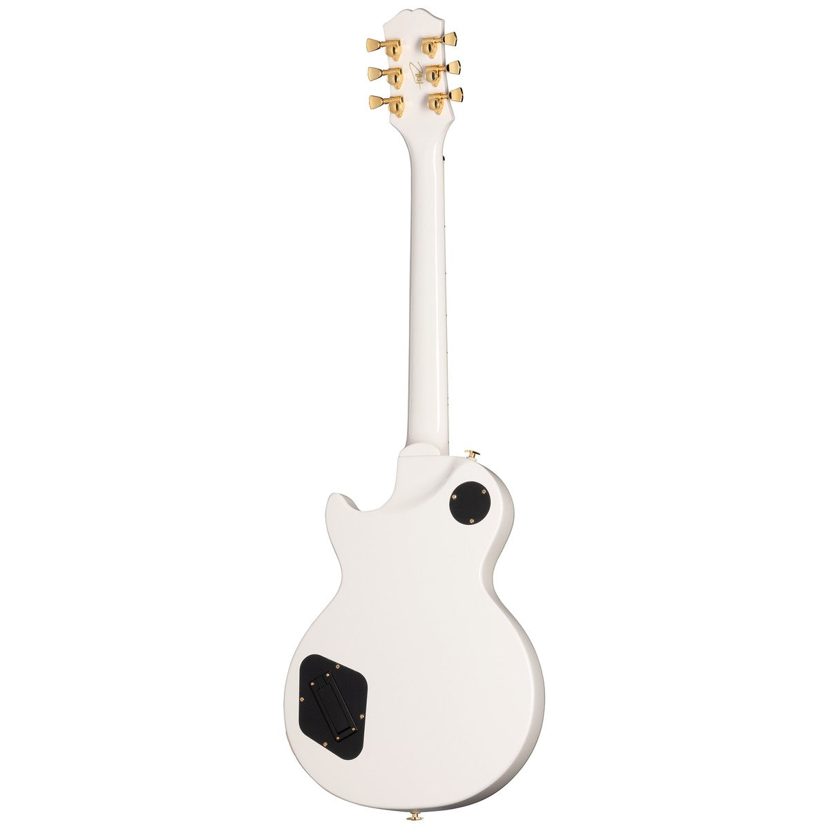 Epiphone Epiphone Guitarra Eléctrica Epiphone Matt Heafy Les Paul Custom Origins White y Case detalle clavijero | Armonía Mus