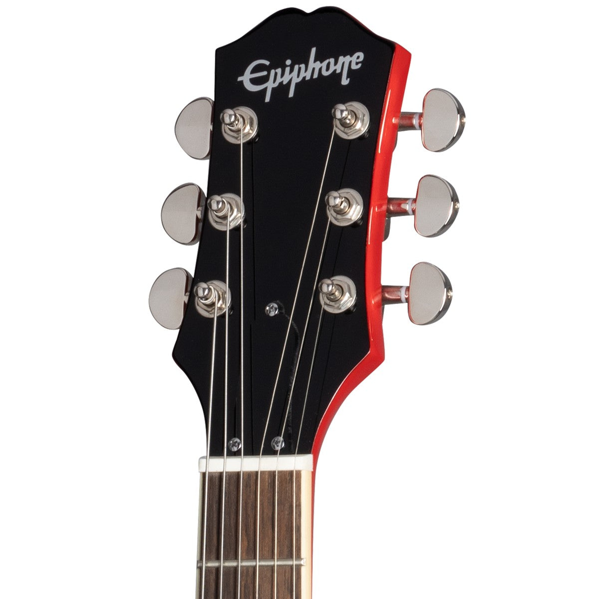 Epiphone Power Players SG Lava Red clavijero frontal | Armonía Musical México