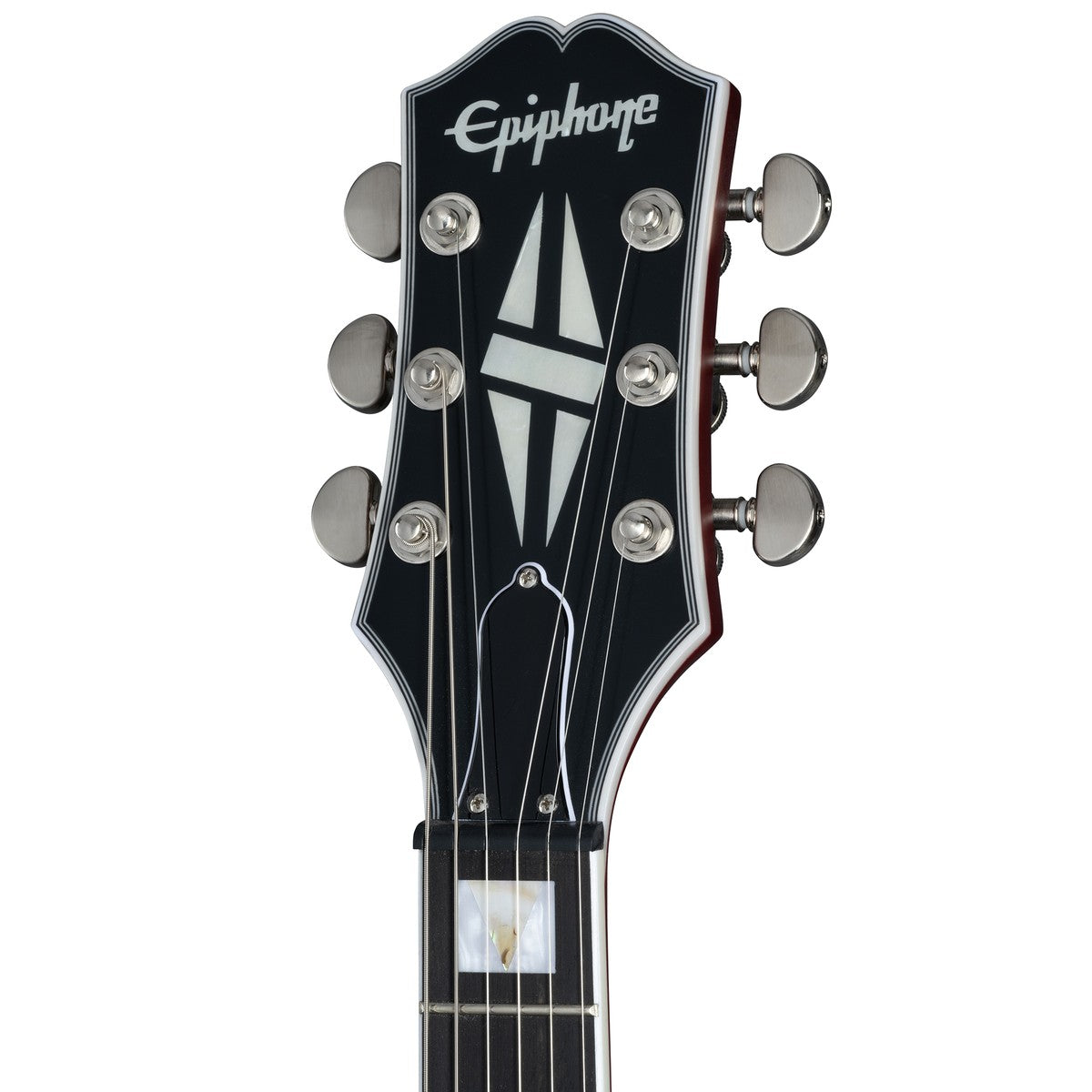 Epiphone Guitarra Electrica Epiphone Les Paul Prophecy Aged Bengal Tiger Burst headstock | Armonía Musical México