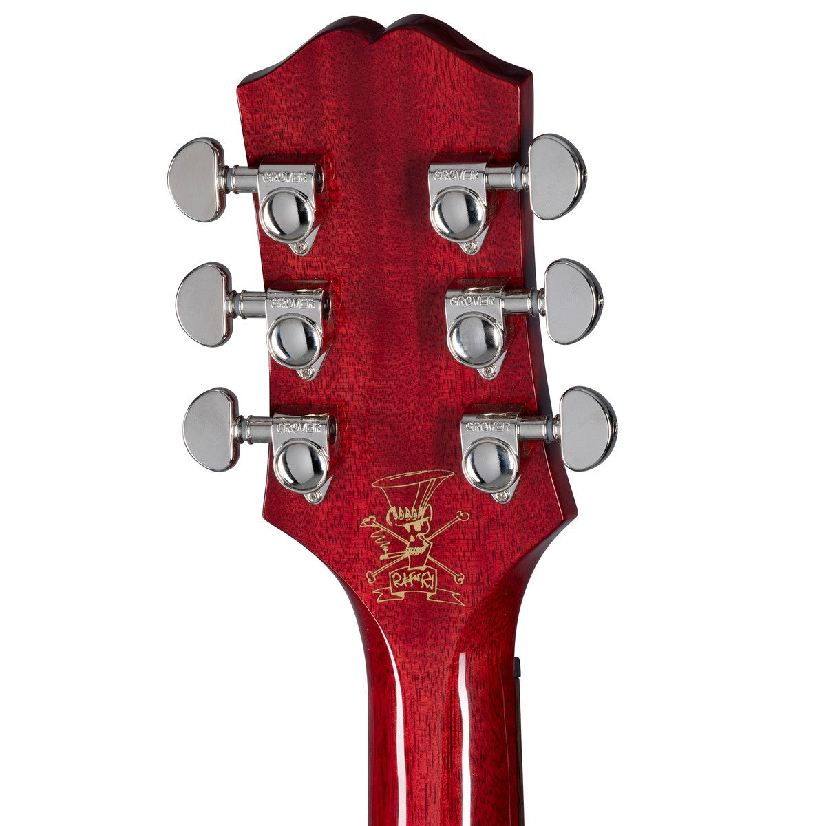 Epiphone Epiphone Guitarra Electroacústica Epiphone Slash Vermillion Burst con estuche detalle puente | Armonía Musical Méxic