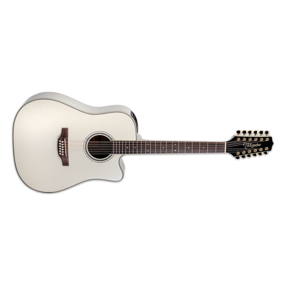 Takamine Guitars Guitarra Docerola Electroacústica Takamine GD37CE-12 PW Pearl White vista 7 | Armonía Musical México