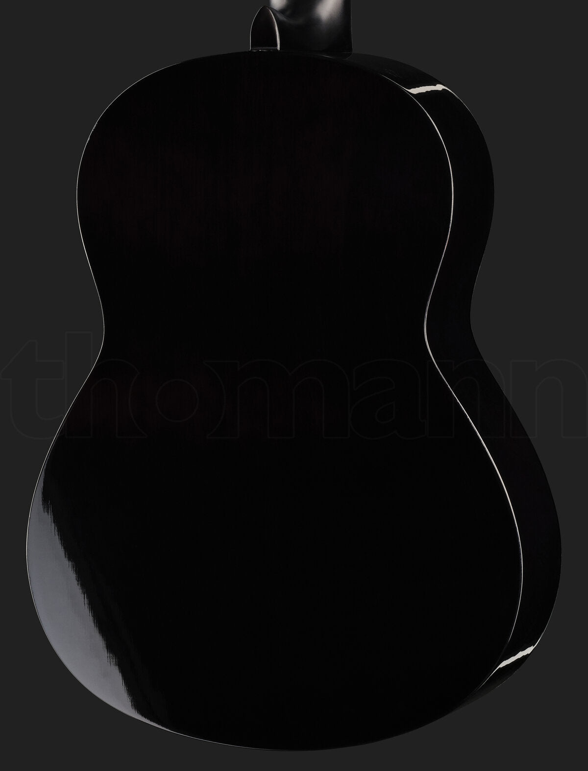 Guitarra clásica Yamaha C40 4/4 negro brillante vista posterior | Armonía Musical México