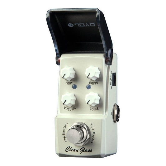 Pedal Joyo Jf-307 Clean Glass Emulador Amplificadores Color Blanco