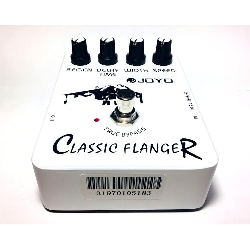 Pedal De Efecto Joyo Vintage Classic Flanger Jf-07  Blanco