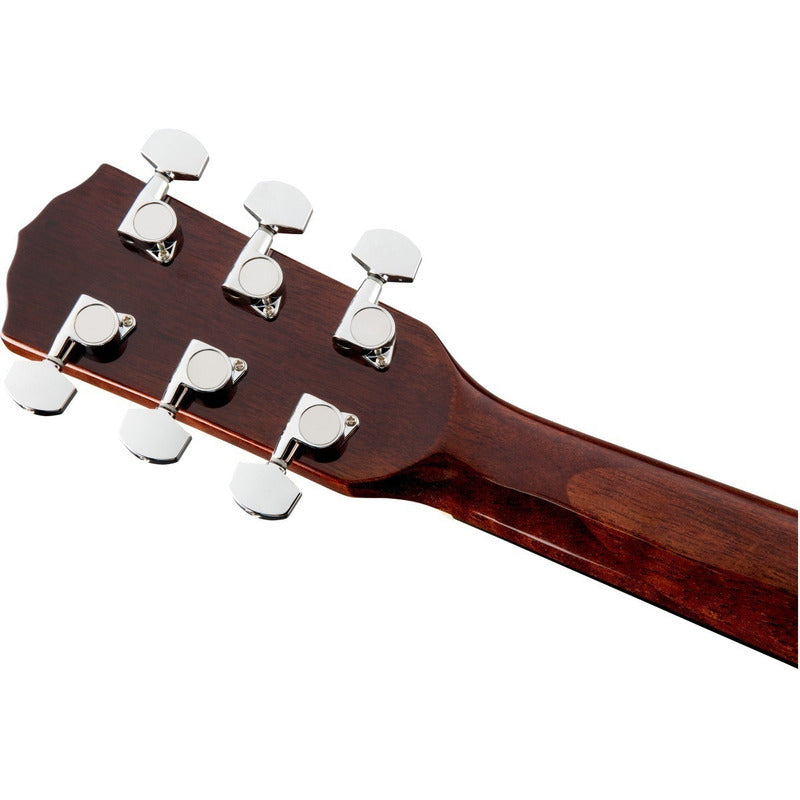 Guitarra Electroacústica Fender Classic Design Cd-140sce All-mahogany Para Diestros Nogal Brillante