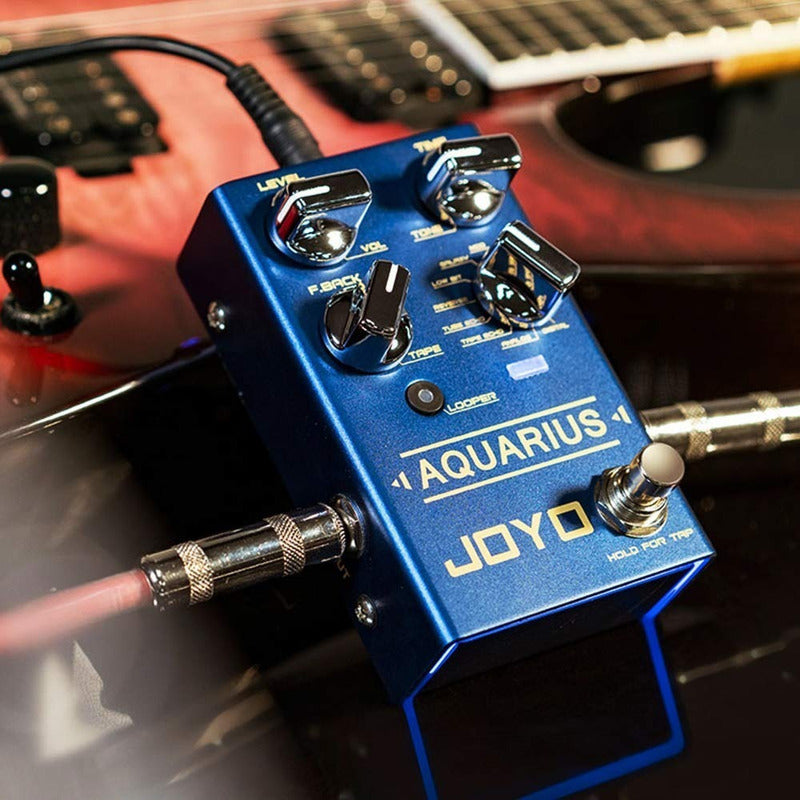 Pedal De Efecto Joyo Revolution Aquarius R-07 Azul