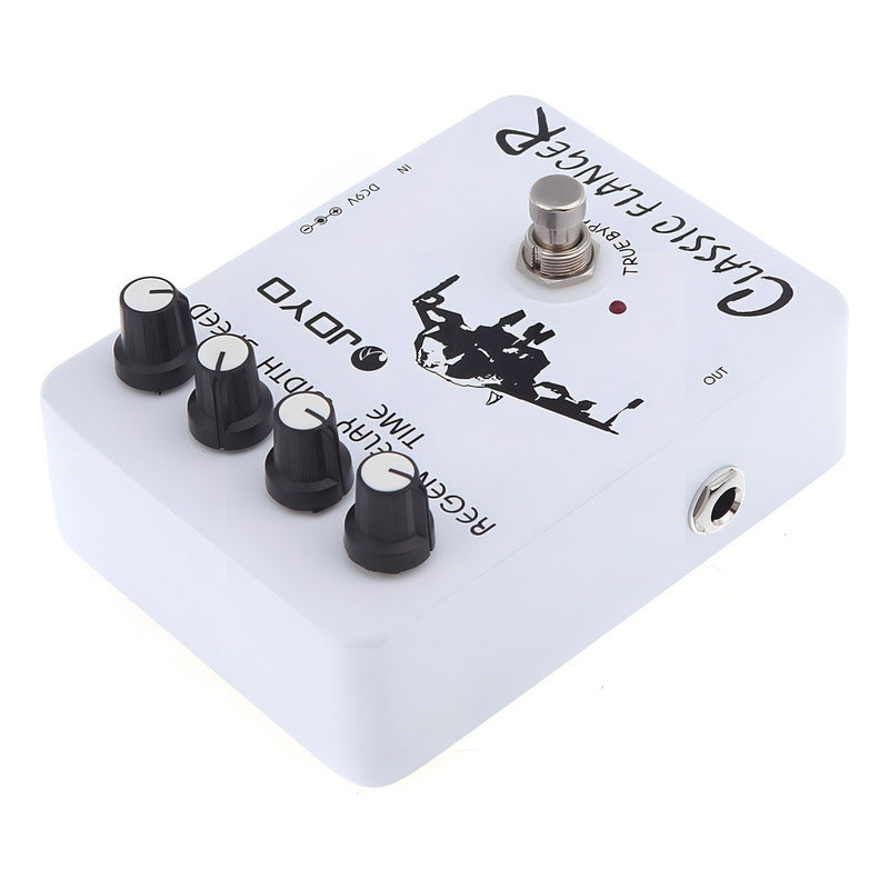 Pedal De Efecto Joyo Vintage Classic Flanger Jf-07  Blanco