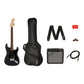 Paq De Guitarra Fender Affinity Strato Hss Charcoal Metallic
