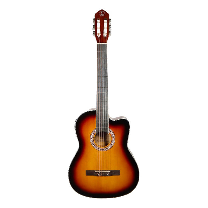 Guitarra Electroacústica Symphonic Ec3920ce-sb  Sunburst Diestro Sunburst Palisandro