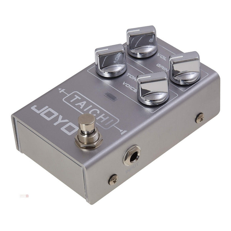 Pedal De Efectos Overdrive R-02 Para Guitarra Joyo Taichi Color Plateado